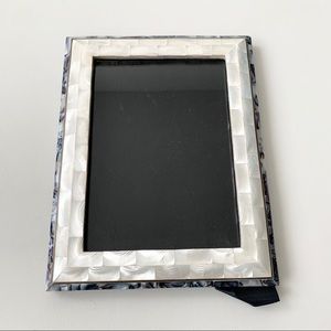 Rare Vintage Brass Mother of Pearl Photo Frame